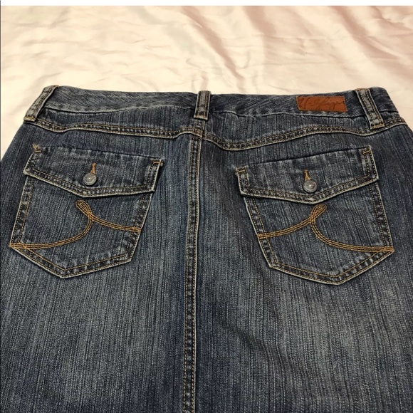 Tommy Hilfiger denim jean mini skirt pockets - Picture 8 of 8
